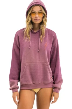 Hoodies | Hoodies | Aviator Nation BOLT STITCH 2 RELAXED PULLOVER HOODIE - FADED BERRY FADEDBERRY