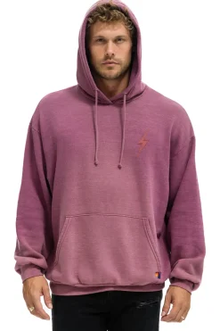 Hoodies | Hoodies | Aviator Nation BOLT STITCH 2  RELAXED PULLOVER HOODIE - FADED BERRY FADEDBERRY