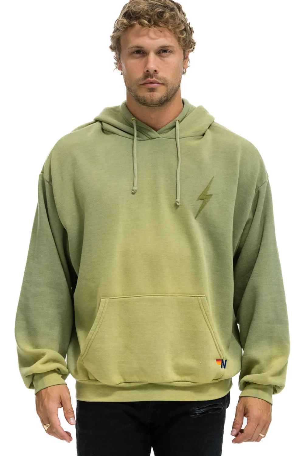 Hoodies | Hoodies | Aviator Nation BOLT STITCH 2 RELAXED PULLOVER HOODIE - FADED ARMY FADEDARMY