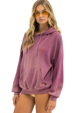 Hoodies | Hoodies | Aviator Nation BOLT STITCH 2 RELAXED PULLOVER HOODIE - FADED BERRY FADEDBERRY