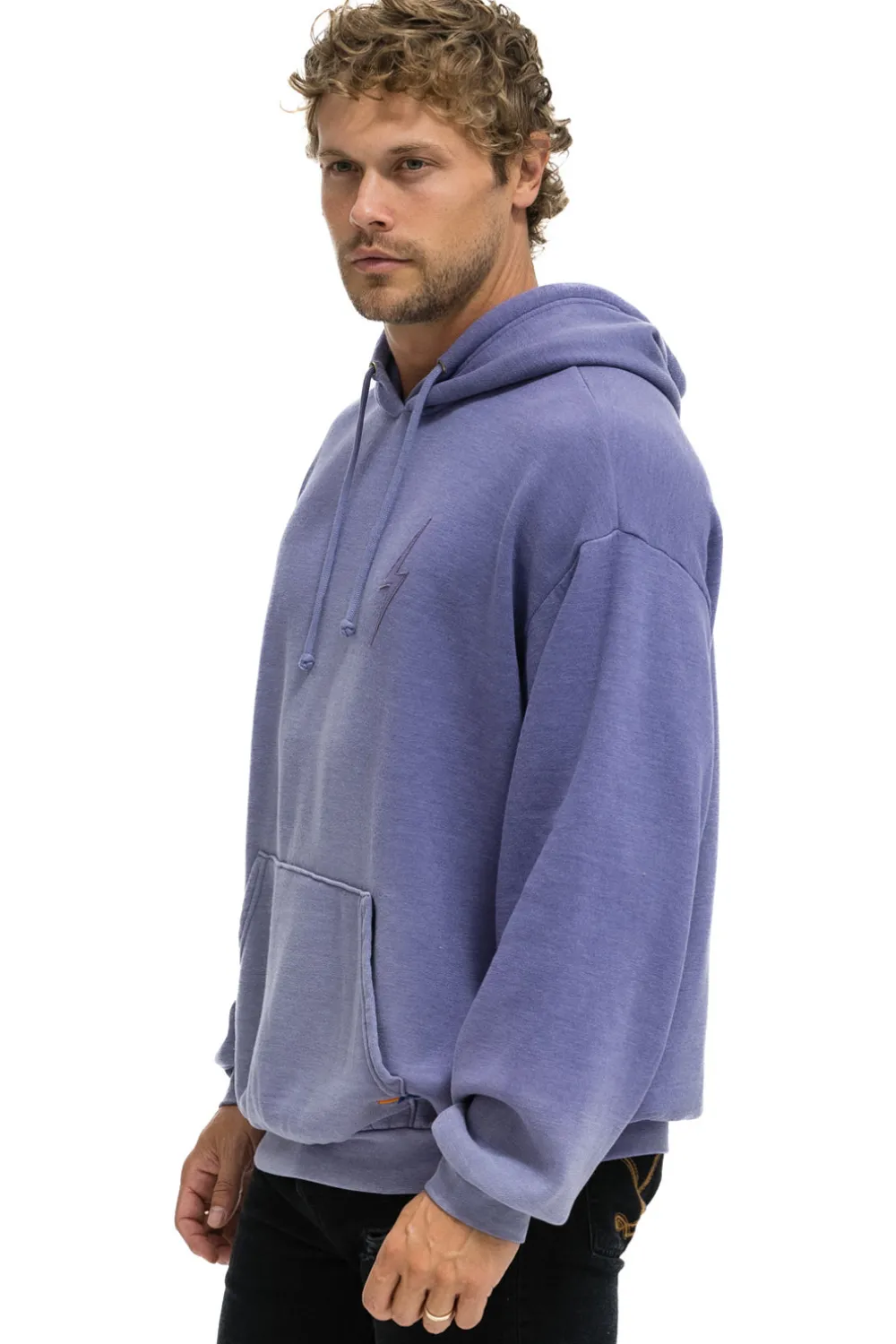 Hoodies | Hoodies | Aviator Nation BOLT STITCH 2 RELAXED PULLOVER HOODIE - FADED GRAPE FADEDGRAPE