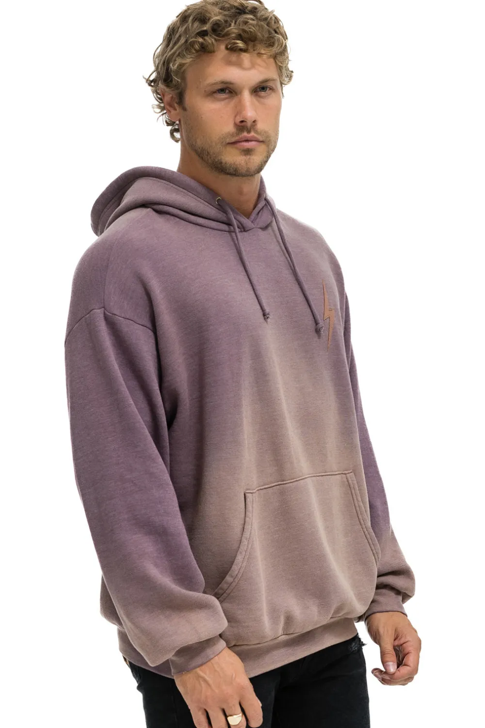 Hoodies | Hoodies | Aviator Nation BOLT STITCH 2 RELAXED PULLOVER HOODIE - FADED MOCHA FADEDMOCHA