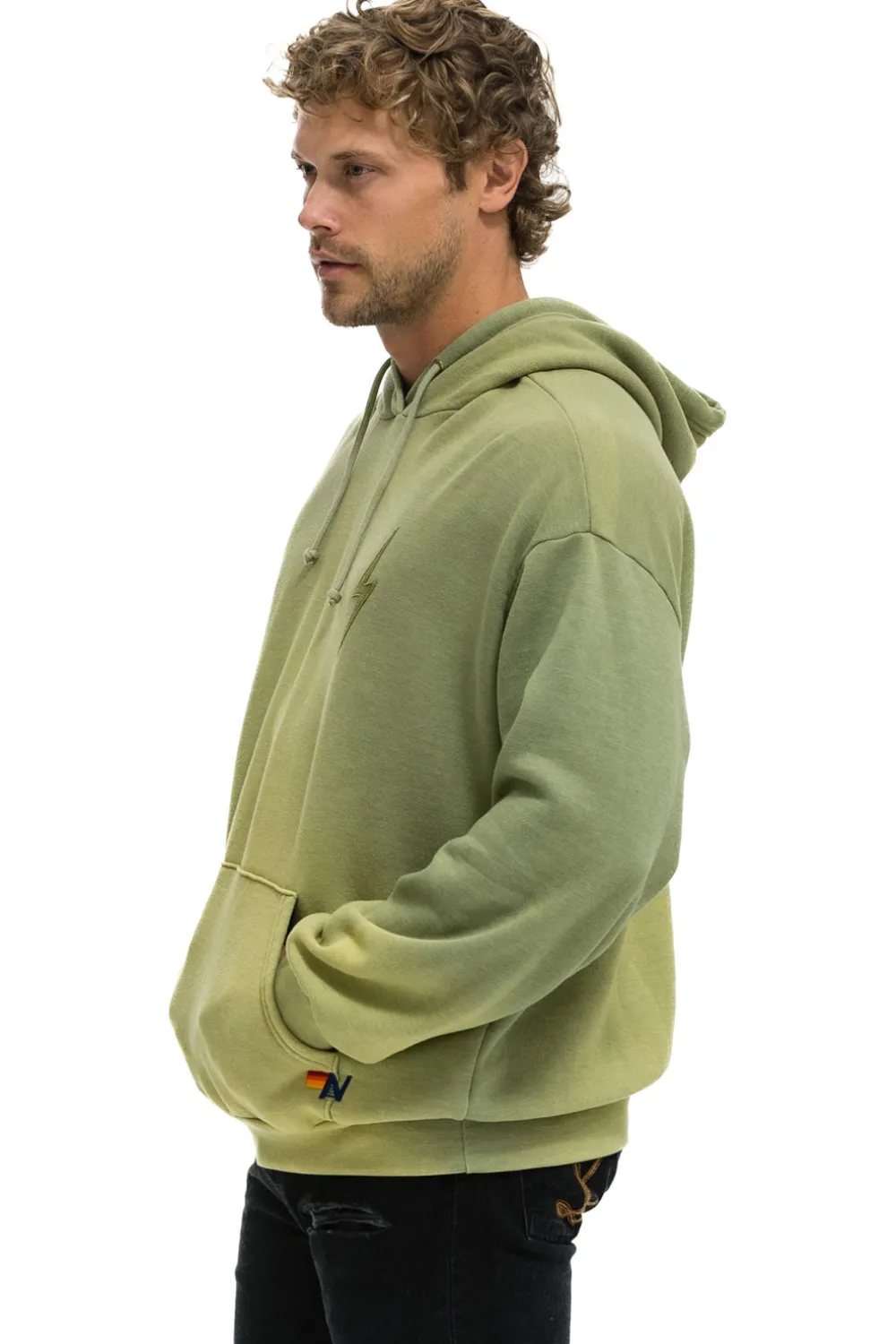 Hoodies | Hoodies | Aviator Nation BOLT STITCH 2 RELAXED PULLOVER HOODIE - FADED ARMY FADEDARMY