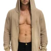 Hoodies | Hoodies | Aviator Nation BOLT STITCH 2 ZIP HOODIE - FADED TAN FADEDTAN