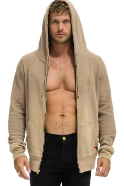 Hoodies | Hoodies | Aviator Nation BOLT STITCH 2 ZIP HOODIE - FADED TAN FADEDTAN