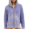 Hoodies | Hoodies | Aviator Nation BOLT STITCH 2 ZIP HOODIE - FADED GRAPE FADEDGRAPE