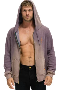 Hoodies | Hoodies | Aviator Nation BOLT STITCH 2 ZIP HOODIE - FADED MOCHA FADEDMOCHA