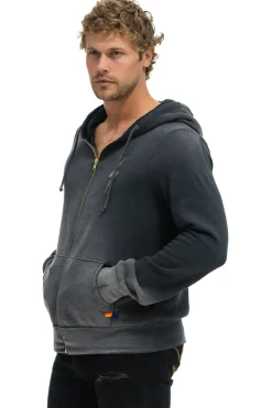Hoodies | Hoodies | Aviator Nation BOLT STITCH 2 ZIP HOODIE - FADED SMOKE FADEDSMOKE