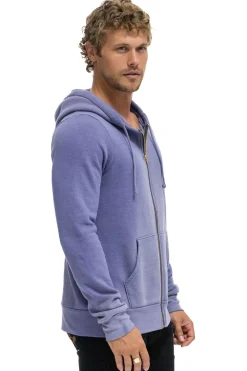 Hoodies | Hoodies | Aviator Nation BOLT STITCH 2 ZIP HOODIE - FADED GRAPE FADEDGRAPE