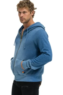 Hoodies | Hoodies | Aviator Nation BOLT STITCH 2 ZIP HOODIE - FADED WATER FADEDWATER