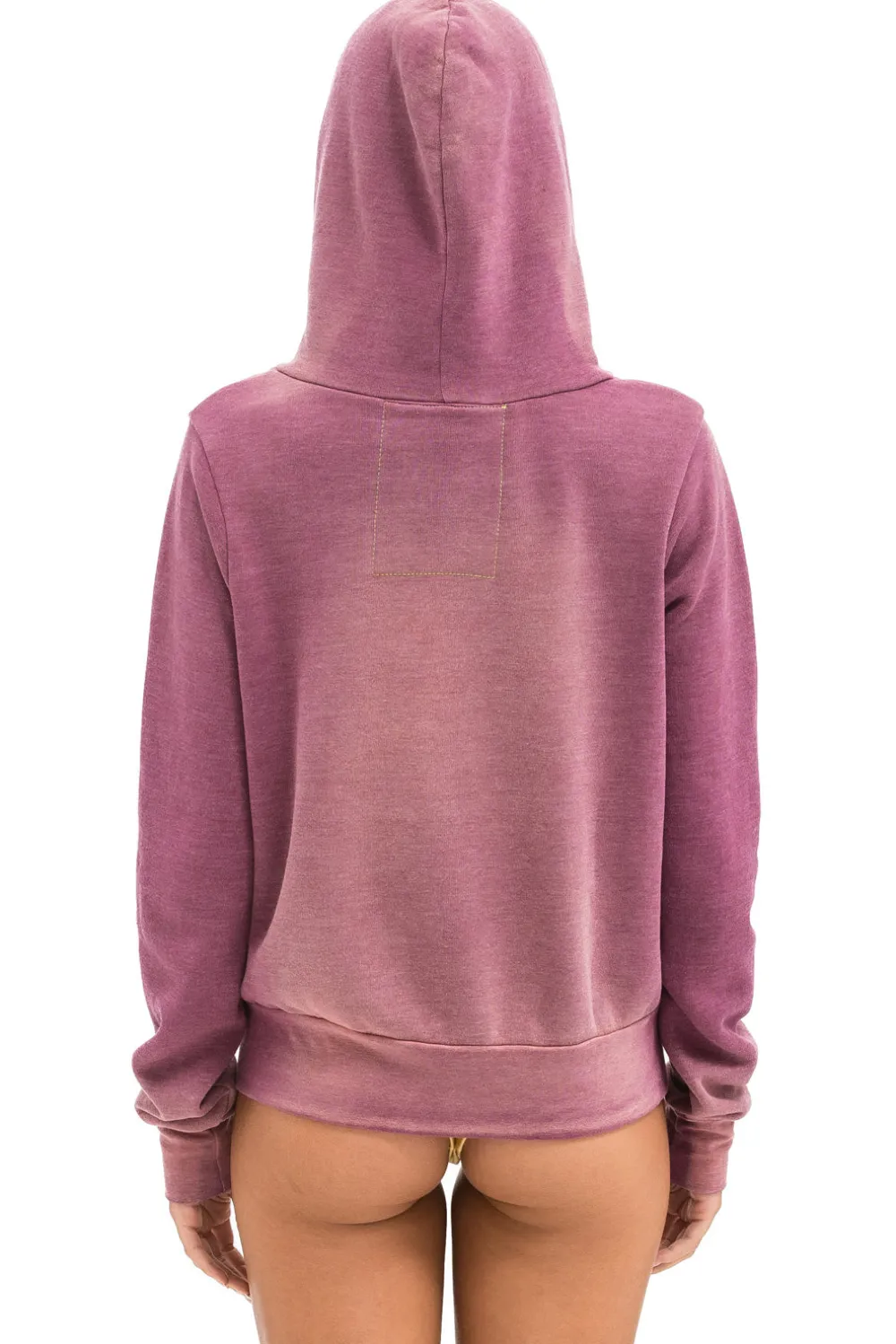 Hoodies | Hoodies | Aviator Nation BOLT STITCH 2 ZIP HOODIE - FADED BERRY FADEDBERRY