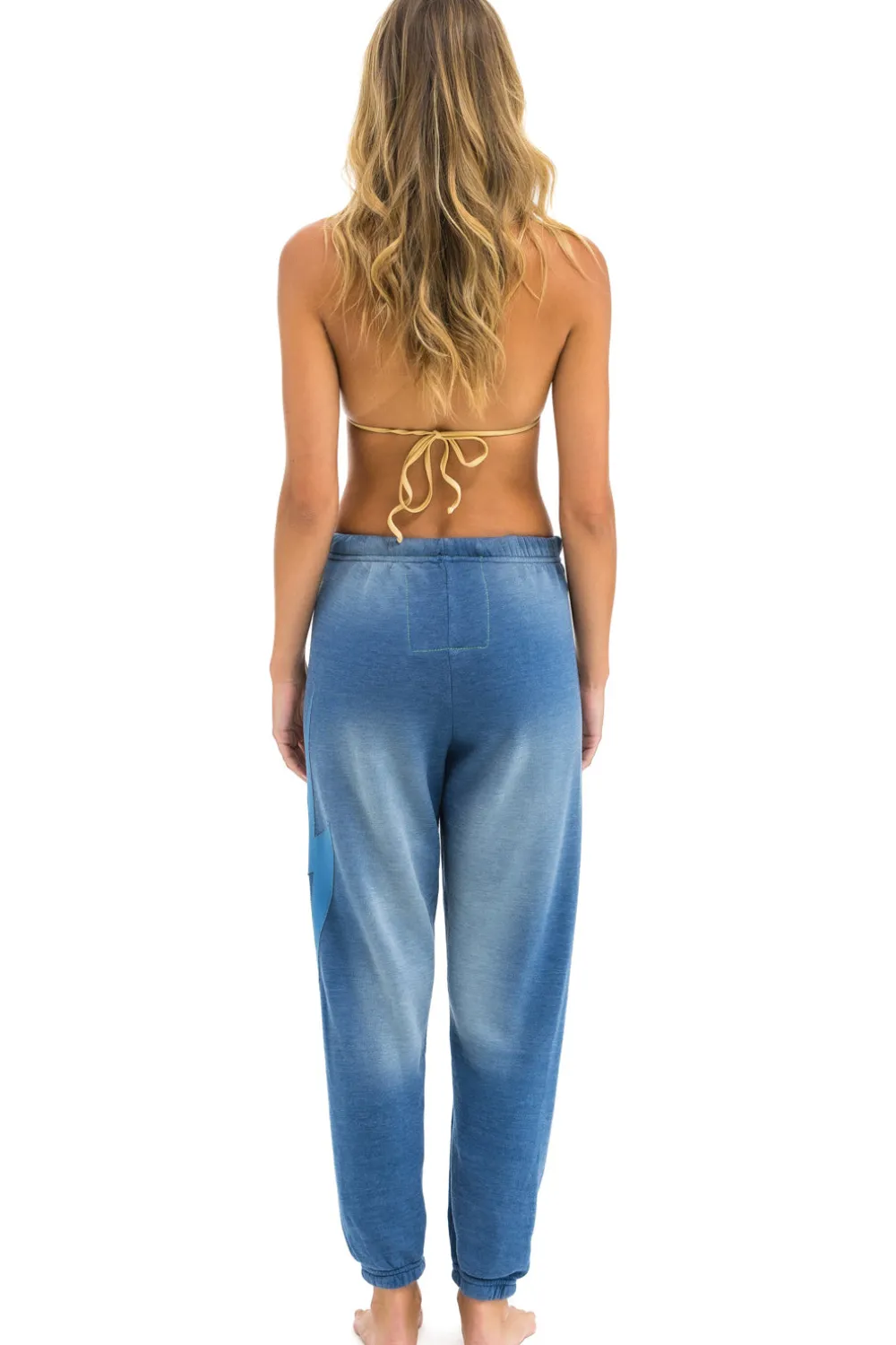 Sweatpants | Aviator Nation BOLT STITCH SWEATPANTS - FADED WATER FADEDWATER