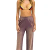 Sweatpants | Aviator Nation BOLT STITCH WIDE LEG POCKET SWEATPANTS - FADED MOCHA FADEDMOCHA