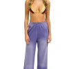 Sweatpants | Aviator Nation BOLT STITCH WIDE LEG POCKET SWEATPANTS - FADED GRAPE FADEDGRAPE