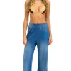 Sweatpants | Aviator Nation BOLT STITCH WIDE LEG POCKET SWEATPANTS - FADED WATER FADEDWATER