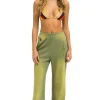 Sweatpants | Aviator Nation BOLT STITCH WIDE LEG POCKET SWEATPANTS - FADED ARMY FADEDARMY
