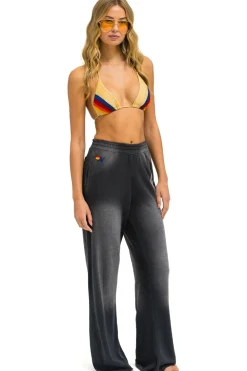 Sweatpants | Aviator Nation BOLT STITCH WIDE LEG POCKET SWEATPANTS - FADED SMOKE FADEDSMOKE