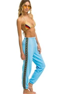 Sweatpants | Aviator Nation BOLT STRIPE SWEATPANTS - SKY