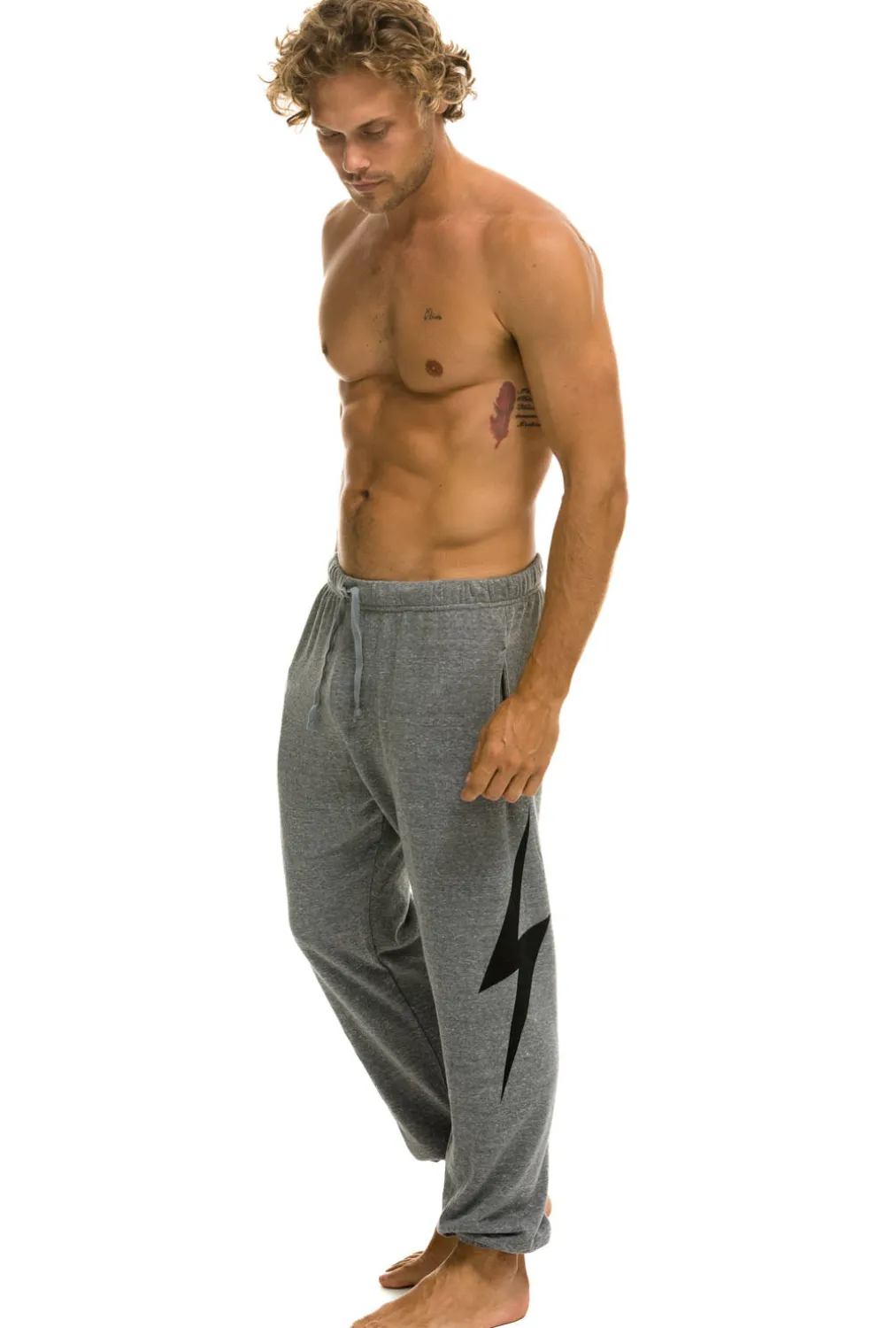 Sweatpants | Aviator Nation BOLT SWEATPANTS - HEATHER GREY HEATHERGREY