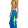 Sweatpants | Aviator Nation BOLT SWEATPANTS - OCEAN // NEON YELLOW OCEAN//NEONYELLOW