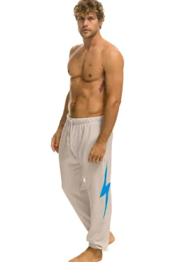 Sweatpants | Aviator Nation BOLT SWEATPANTS - SAND // BLUE SAND//BLUE