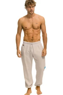 Sweatpants | Aviator Nation BOLT SWEATPANTS - SAND // BLUE SAND//BLUE