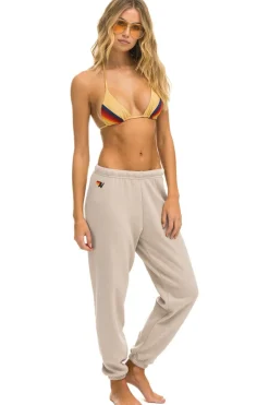 Sweatpants | Aviator Nation BOLT SWEATPANTS - SAND // BLUE SAND//BLUE