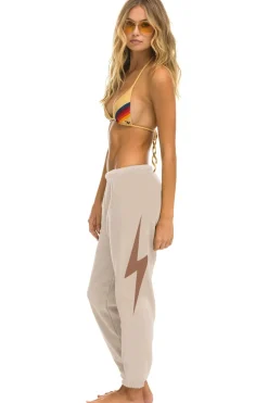 Sweatpants | Aviator Nation BOLT SWEATPANTS - SAND // MOCHA SAND//MOCHA