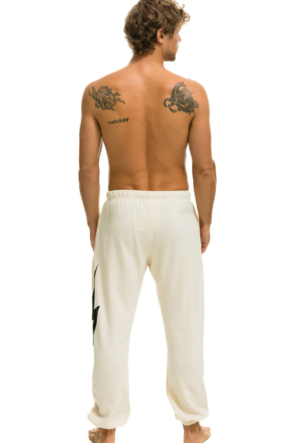 Sweatpants | Aviator Nation BOLT SWEATPANTS - VINTAGE WHITE VINTAGEWHITE