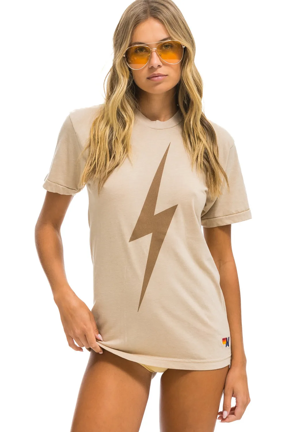 Tees | Tees | Aviator Nation BOLT TEE - SAND // MOCHA SAND//MOCHA