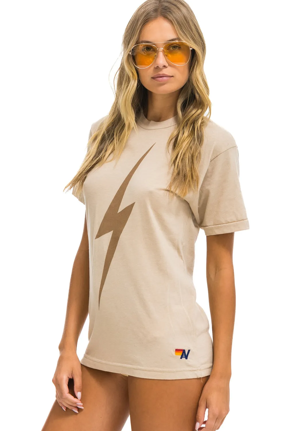 Tees | Tees | Aviator Nation BOLT TEE - SAND // MOCHA SAND//MOCHA