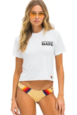 Collab Merchandise | Collab Merchandise | Aviator Nation BOTTLEROCK 2024 BOYFRIEND TEE SHIRT - WHITE