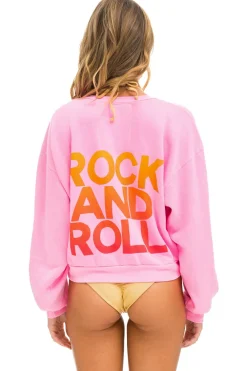 Collab Merchandise | Collab Merchandise | Aviator Nation BOTTLEROCK 2024 CREW SWEATSHIRT RELAXED - NEON PINK NEONPINK
