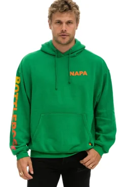 Hoodies | Collab Merchandise | Aviator Nation BOTTLEROCK 2024 RELAXED PULLOVER HOODIE - KELLY GREEN KELLYGREEN