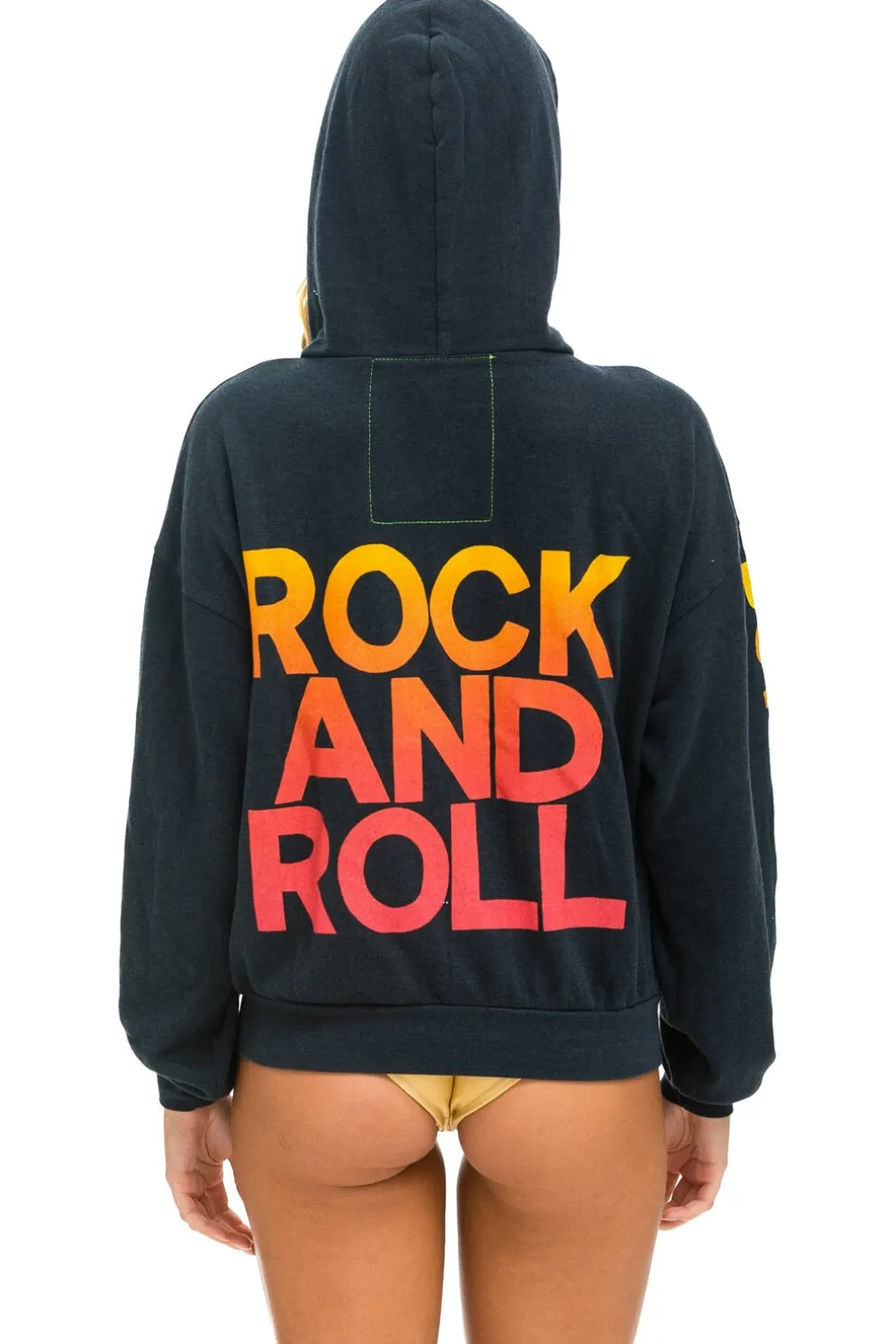 Hoodies | Collab Merchandise | Aviator Nation BOTTLEROCK 2024 RELAXED ZIP HOODIE - CHARCOAL