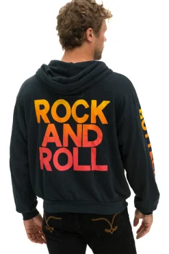 Hoodies | Collab Merchandise | Aviator Nation BOTTLEROCK 2024 RELAXED ZIP HOODIE - CHARCOAL