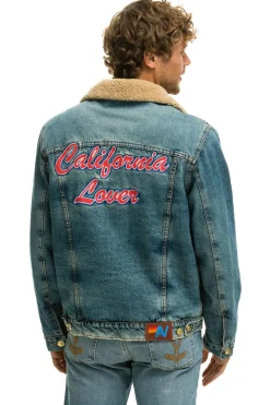 Denim | Denim | Aviator Nation CALI LOVER RANCH SHERPA DENIM JACKET - VINTAGE