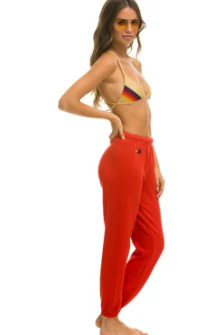 Sweatpants | Aviator Nation CHECK LEG SWEATPANTS - RED // WHITE // BLUE RED//WHITE//BLUE