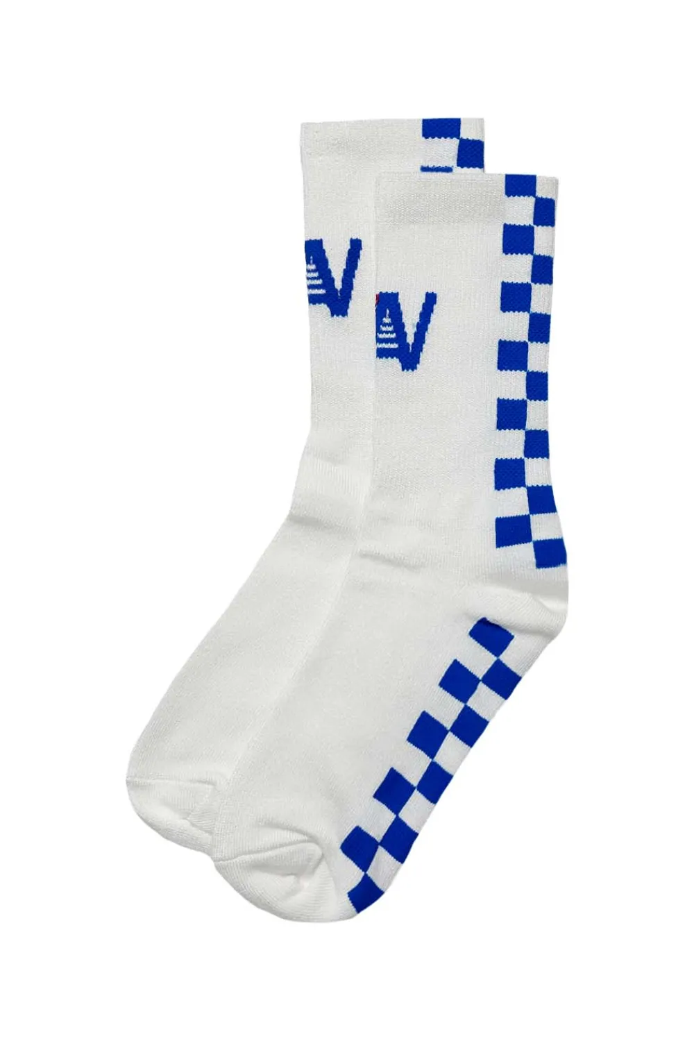 Socks | Socks | Aviator Nation CHECKERED SOCK - WHITE // OCEAN WHITE//OCEAN