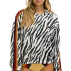 Sweatshirts | Sweatshirts | Aviator Nation CLASSIC RELAXED FIT CREW SWEATSHIRT - ZEBRA