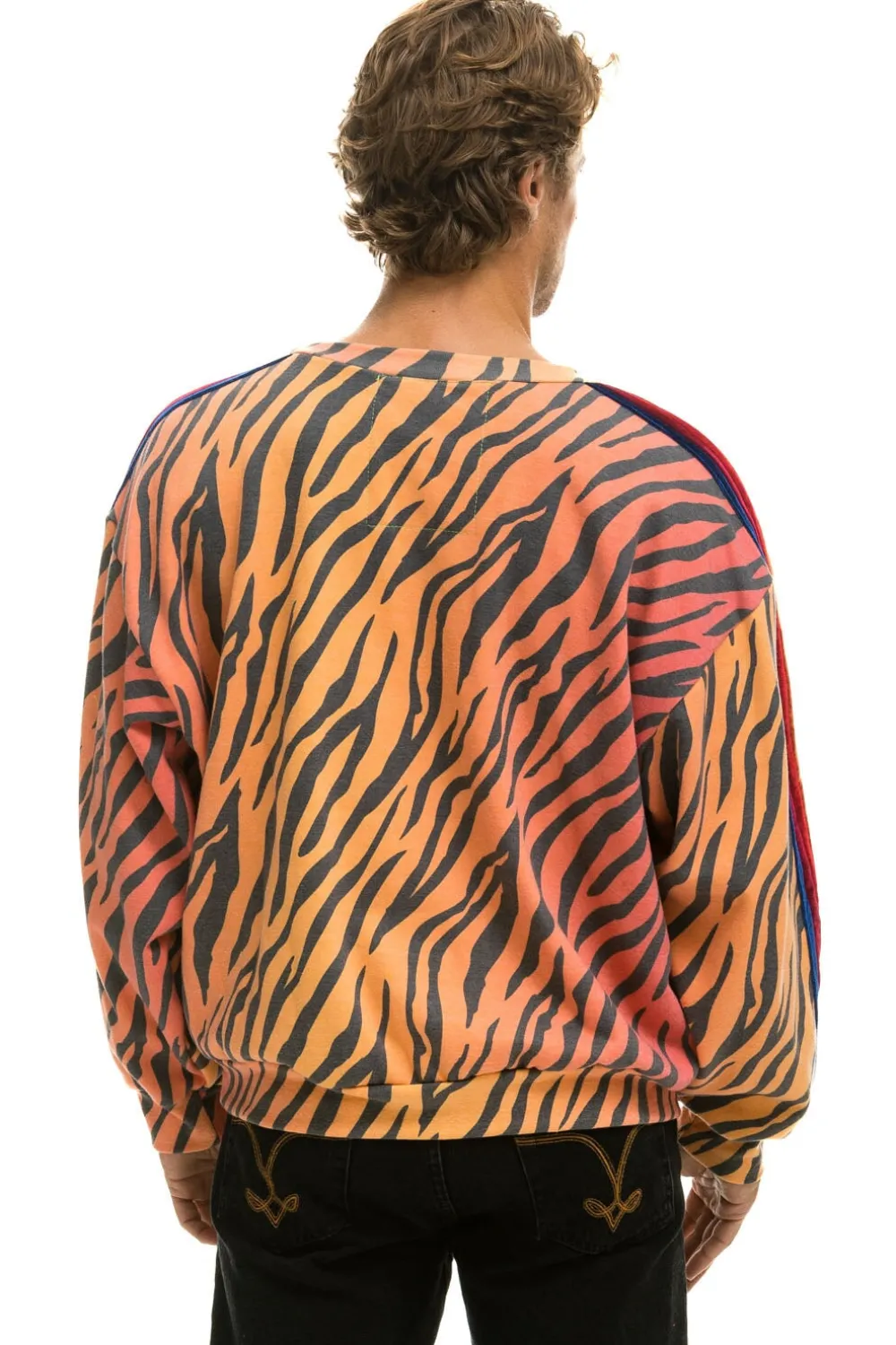 Sweatshirts | Sweatshirts | Aviator Nation CLASSIC RELAXED FIT CREW SWEATSHIRT - TIGER