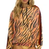 Hoodies | Hoodies | Aviator Nation CLASSIC RELAXED PULLOVER HOODIE WITH ZIPPER POCKETS - TIGER