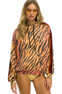 Hoodies | Hoodies | Aviator Nation CLASSIC RELAXED PULLOVER HOODIE WITH ZIPPER POCKETS - TIGER