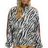 Hoodies | Hoodies | Aviator Nation CLASSIC RELAXED PULLOVER HOODIE WITH ZIPPER POCKETS - ZEBRA