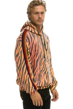 Hoodies | Hoodies | Aviator Nation CLASSIC RELAXED PULLOVER HOODIE WITH ZIPPER POCKETS - TIGER