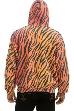 Hoodies | Hoodies | Aviator Nation CLASSIC RELAXED PULLOVER HOODIE WITH ZIPPER POCKETS - TIGER