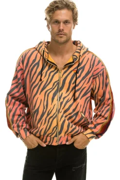 Hoodies | Hoodies | Aviator Nation CLASSIC RELAXED ZIP HOODIE WITH POCKETS - TIGER