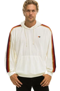 Hoodies | Hoodies | Aviator Nation CLASSIC VELVET RELAXED PULLOVER HOODIE - WHITE