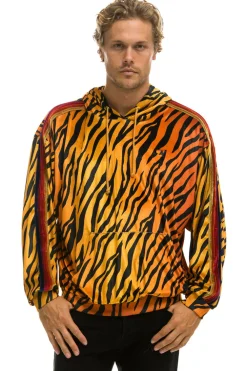 Hoodies | Hoodies | Aviator Nation CLASSIC VELVET RELAXED PULLOVER HOODIE - TIGER
