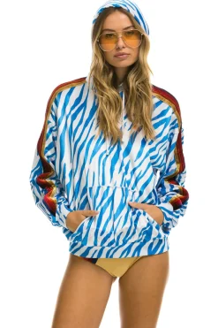 Hoodies | Hoodies | Aviator Nation CLASSIC VELVET RELAXED PULLOVER HOODIE - BLUE TIGER BLUETIGER